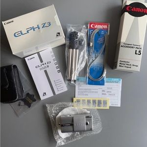 EUC Canon Elph Z3 Camera + Accessories